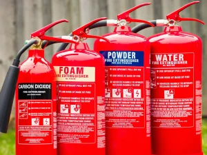 4 fire extinguishers